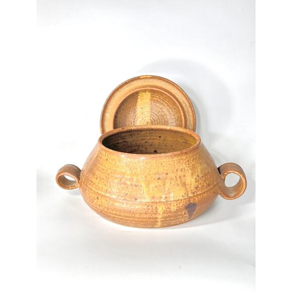 Handmade Studio Pottery Stoneware Canister With Lid 1979 - Picture 4 of 8